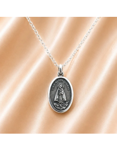 Our Lady of Charity Necklace 23 mm Silver-Plated