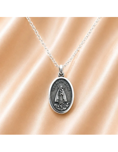Our Lady of Charity Necklace 23 mm Silver-Plated