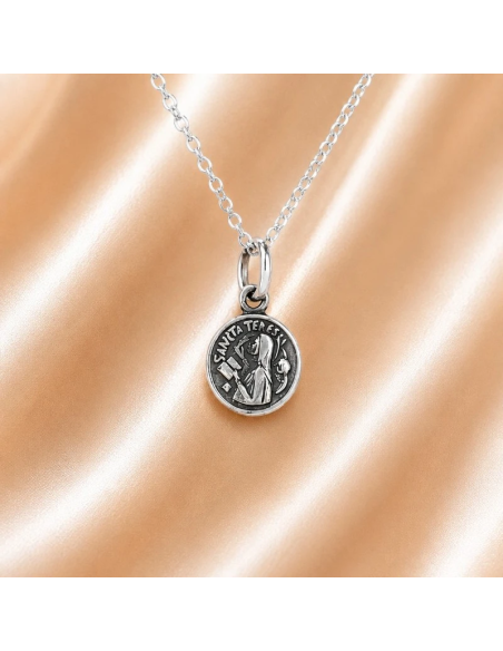 Collar Santa Teresa 10 mm chapado en plata