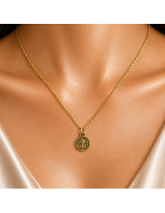 Saint Benedict Necklace 9 mm Gold-Plated 2