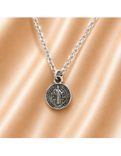 Collar San Benito 9 mm chapado en plata