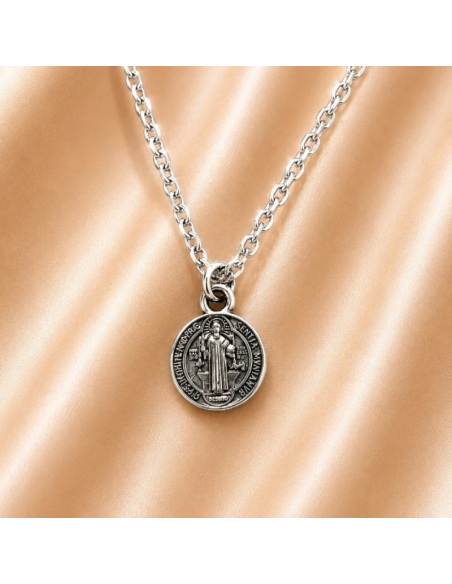 Collar San Benito 9 mm chapado en plata