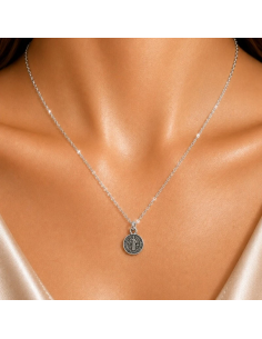 Collar San Benito 9 mm chapado en plata 2
