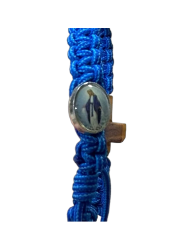 Pulsera Macramé Cruz de Madera | Sagrado Corazón