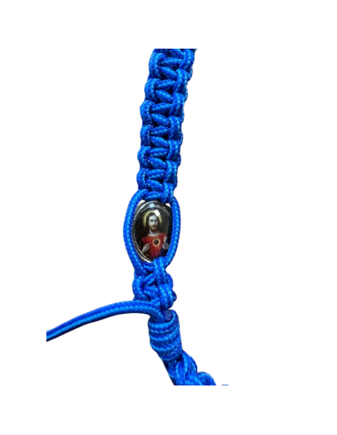 Pulsera Macramé Cruz de Madera | Sagrado Corazón