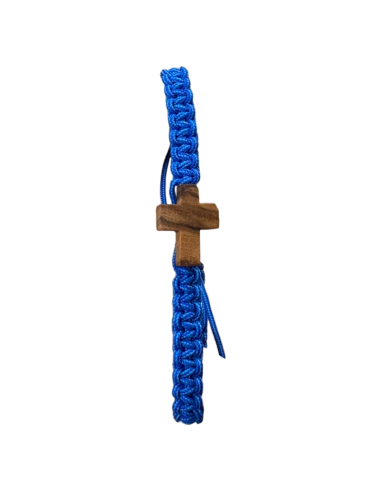 Pulsera Macramé Cruz de Madera | Sagrado Corazón