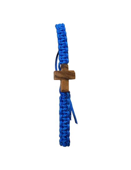 Pulsera Macramé Cruz de Madera | Sagrado Corazón