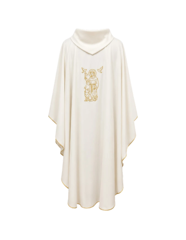 Saint Francis of Assisi Chasuble | Ivory Liturgical Chasuble