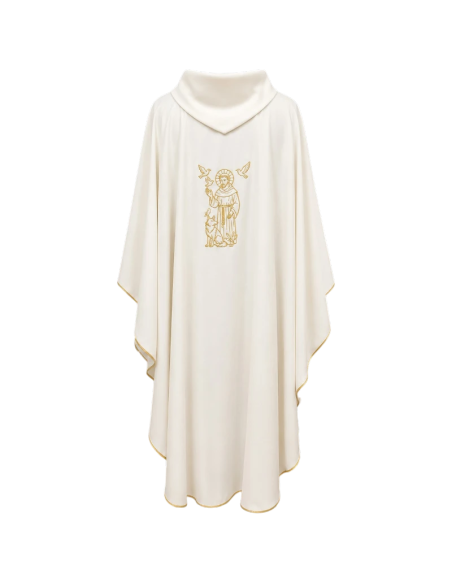 Saint Francis of Assisi Chasuble | Ivory Liturgical Chasuble