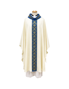 Aurea Marian Cross Chasuble | Monastic Marian Chasuble