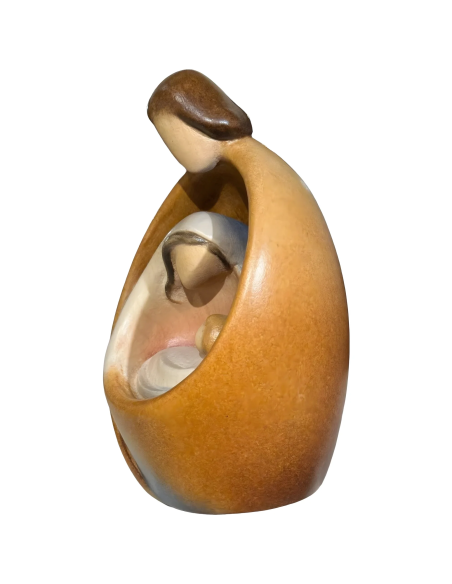 Holy Family Olive Wood Statue | Infinite Embrace Sculpture