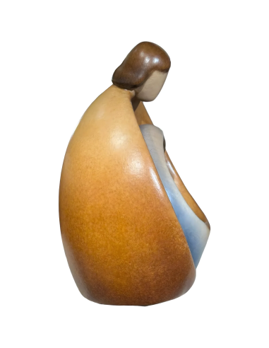 Sagrada Familia en Madera de Olivo | Escultura Abrazo Infinito