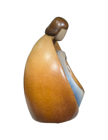 Sagrada Familia en Madera de Olivo | Escultura Abrazo Infinito