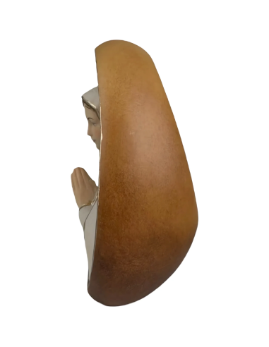 Virgen de Fátima en Relieve de Madera | Escultura Val Gardena