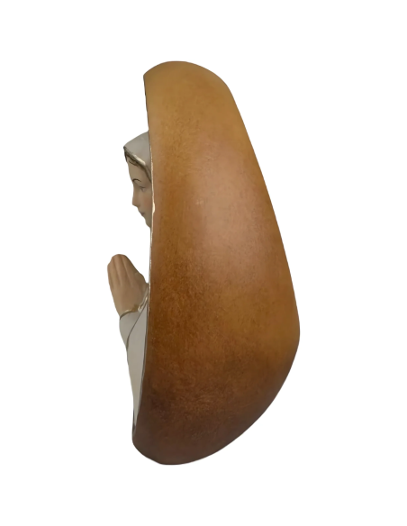 Virgen de Fátima en Relieve de Madera | Escultura Val Gardena