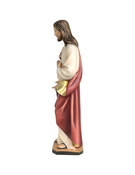 Sagrado Corazón de Jesús en Madera | Estatua Val Gardena