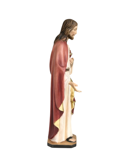 Sacred Heart of Jesus Wood Figure | Val Gardena