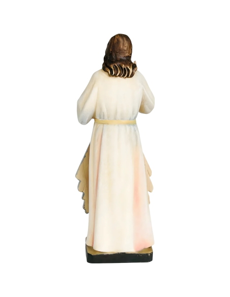 Back view of Divine Mercy Jesus wood statue