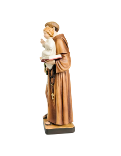 Saint Anthony of Padua with Child Jesus carved in maple wood 2