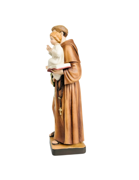 San Antonio de Padua con Niño en Madera | Estatua Val Gardena