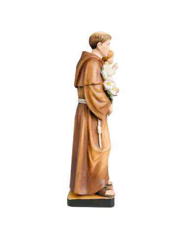 Saint Anthony of Padua with Child Statue | Val Gardena Wood Carving