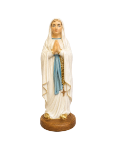 Our Lady of Lourdes Wooden Figure | Val Gardena Craftsmanship