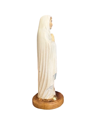 Madonna de Lourdes en Madera | Estatua Val Gardena 10 cm