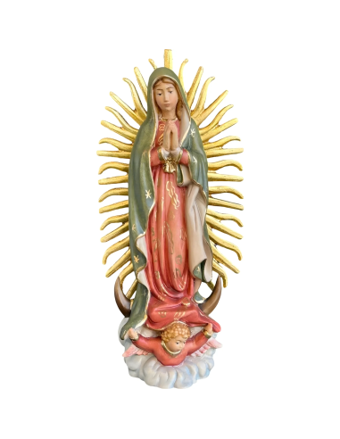 Our Lady of Guadalupe Wooden Figure | Val Gardena Craftsmanship