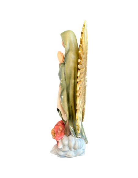 Nuestra Señora de Guadalupe en Madera | Estatua Val Gardena 12 cm