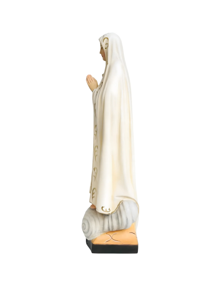 Virgen de Fátima Peregrina en Madera | Estatua Val Gardena 12 cm