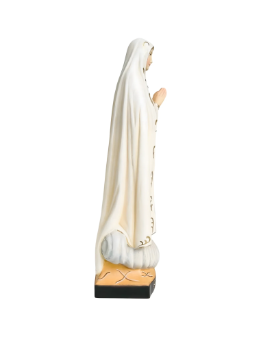 Virgen de Fátima Peregrina en Madera | Estatua Val Gardena 12 cm
