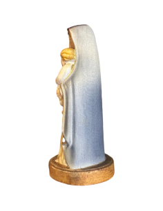 Virgin Mary with Child Wooden Figure | Val Gardena 9 cm 2