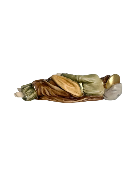 Figura San José Durmiente en Madera | Val Gardena 12 cm