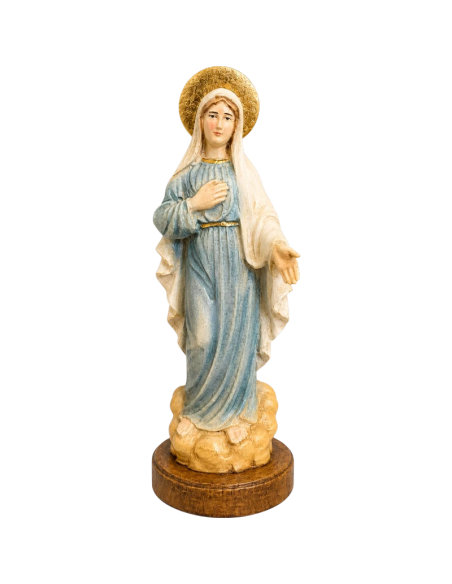 Our Lady of Medjugorje Wooden Figure | Val Gardena 11 cm
