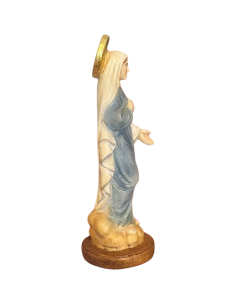 Figura Virgen de Medjugorje en Madera | Val Gardena 11 cm 2