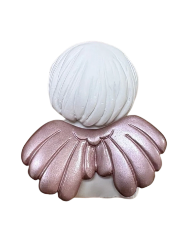 Pink Angel Plaster Figure | Italian Handcrafted Decor