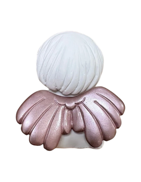 Pink Angel Plaster Figure | Italian Handcrafted Decor
