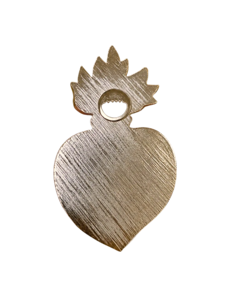 Inmaculado Corazón de María de Cerámica con Dorado | Arte Sacro Italiano