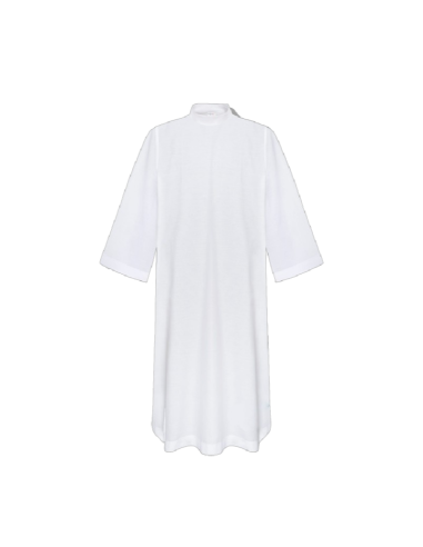 Plain Alb with Shoulder Zipper