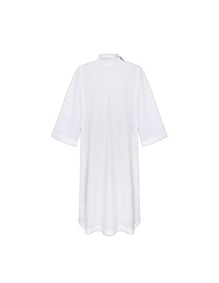 Plain Alb with Shoulder Zipper