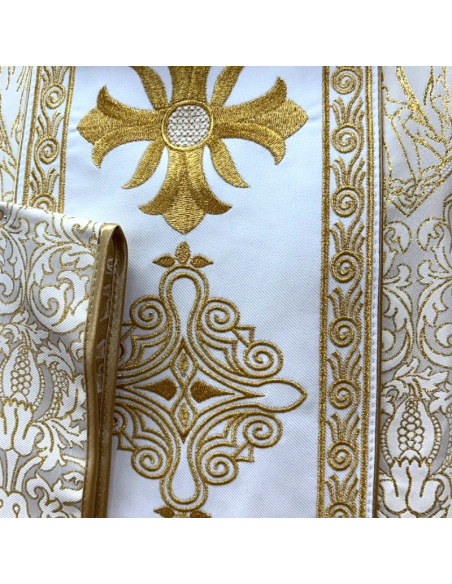 Angels Dalmatic | Ivory Damask Liturgical Dalmatic