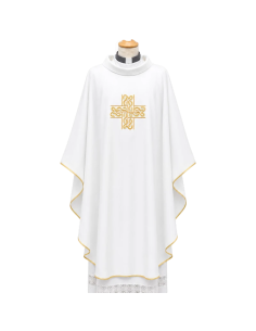 Casulla Cruz Celta | Casulla bordada en 4 colores litúrgicos
