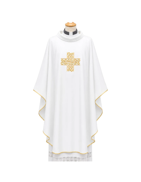 Casulla Cruz Celta | Casulla bordada en 4 colores litúrgicos