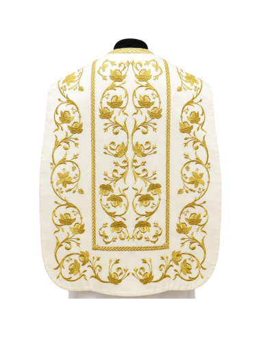 Imperial Roman Chasuble | Gold Embroidered Roman Vestment | Karelia Arte Sacra