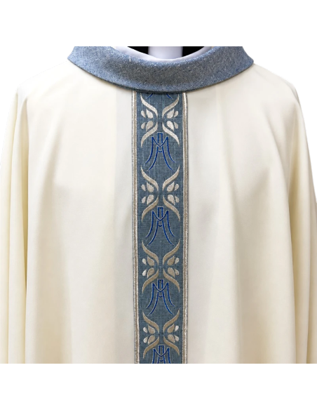 Stella Maris Marian Chasuble | White Marian Chasuble | Karelia Arte Sacra