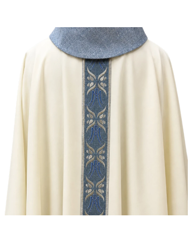 Stella Maris Marian Chasuble | White Marian Chasuble | Karelia Arte Sacra