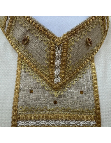 Casulla Gloria Dei de Lana Marfil Bordada a Mano | Karelia Arte Sacra