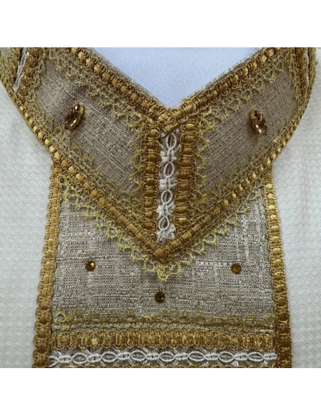 Casulla Gloria Dei de Lana Marfil Bordada a Mano | Karelia Arte Sacra