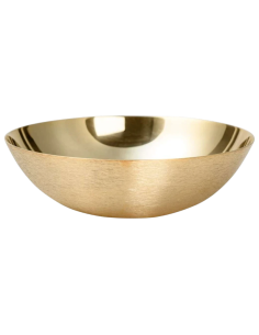 Gold Communion Paten in brass holding approximately 140 hosts
