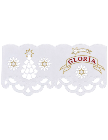 Christmas Altar Cloth with Gloria & Star Lace | Karelia